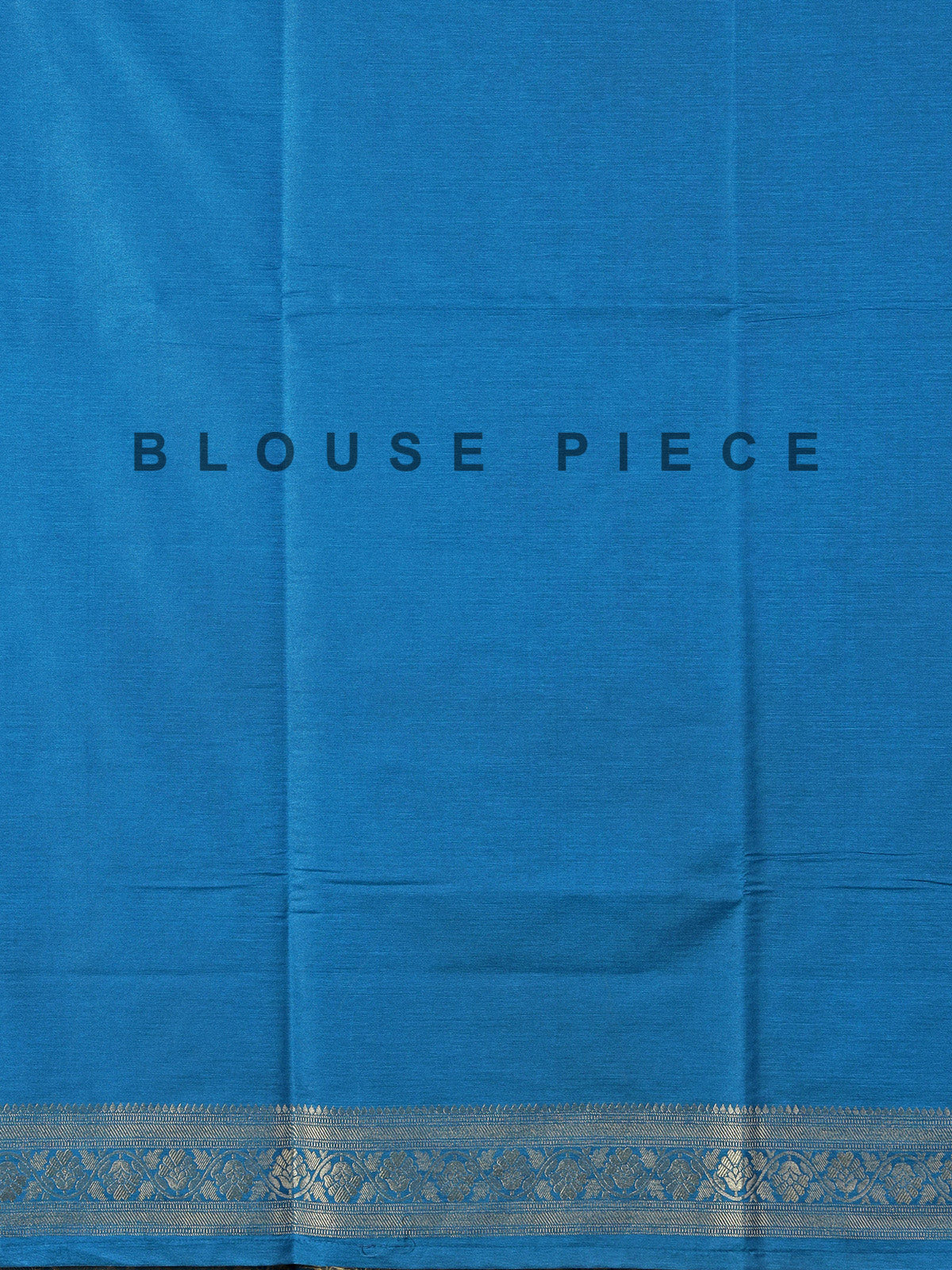 Blue semi silk zari work festive saree