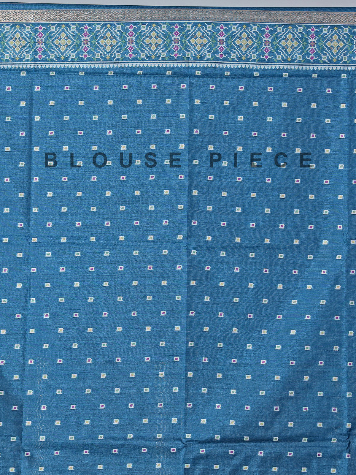 Blue art silk zari border festive saree
