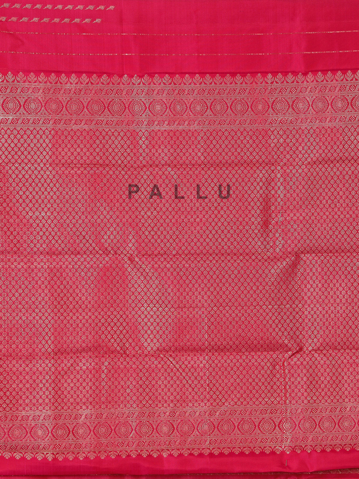 Rani pink art silk zari festive wear saree