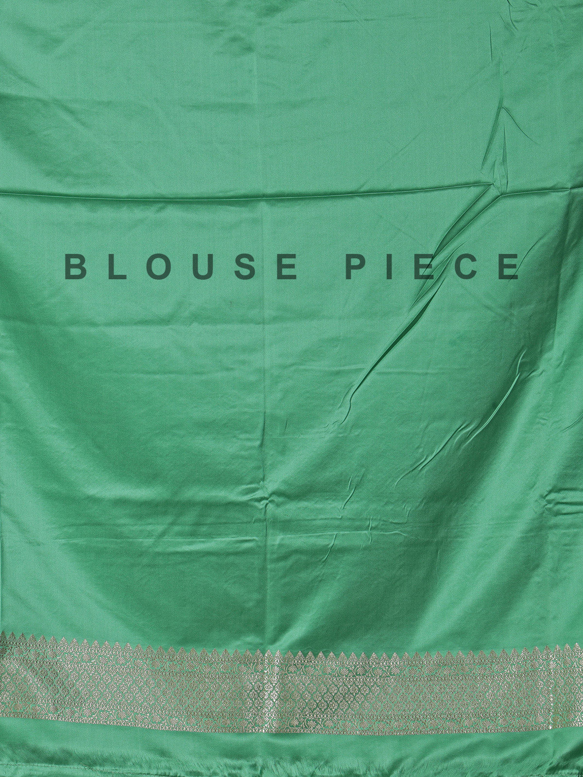 Mint green art silk zari saree with elegant finish