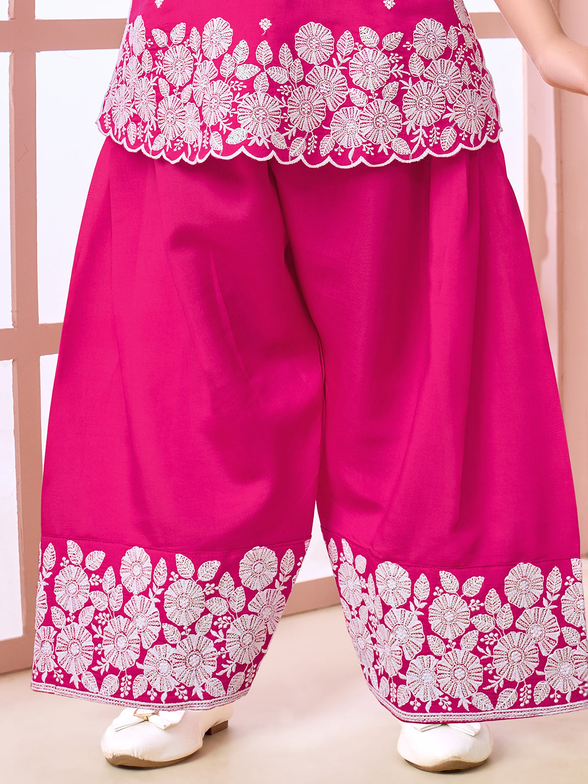 Pink wedding wear salwar suit with dupatta