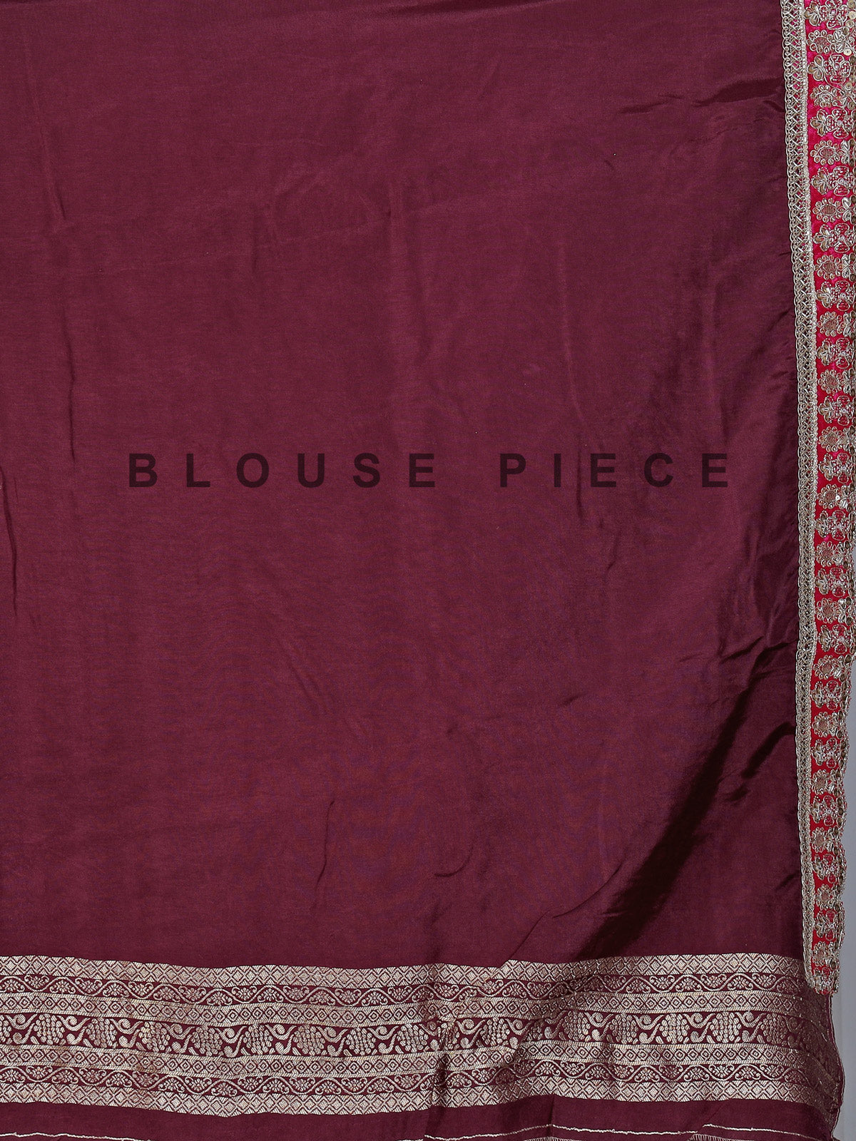 Rich wine dola silk intricate zardosi festive saree