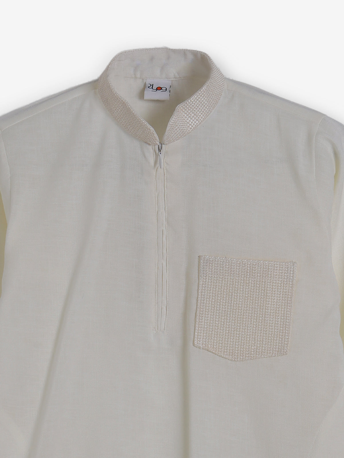 Cream cotton linen festive eid pathani suit