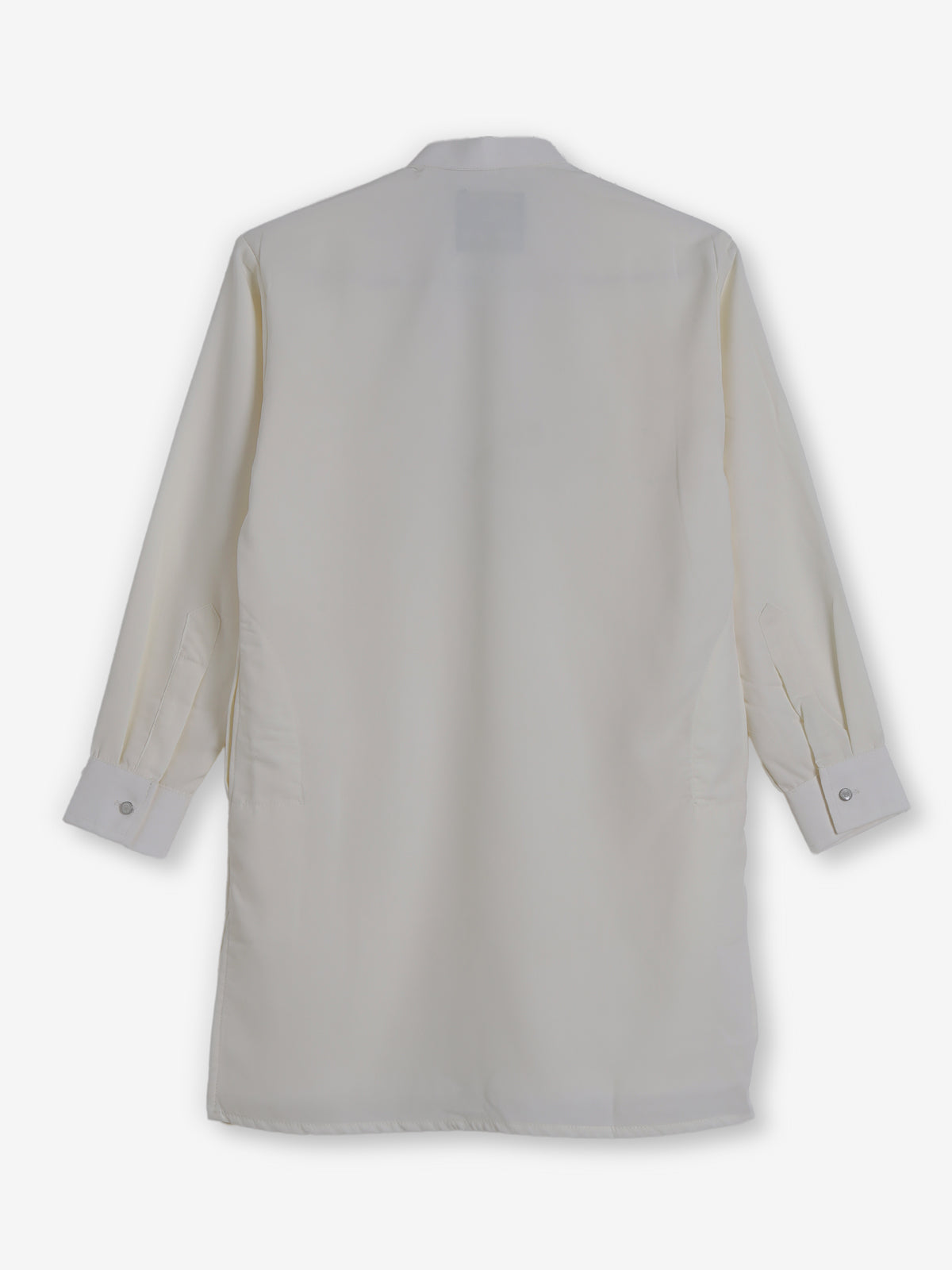 White georgette aabla and resham festive kurta suit