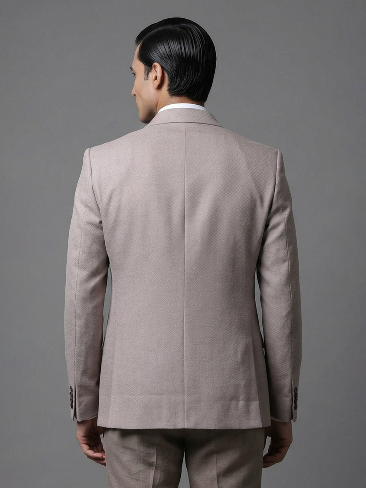 Lilac purple solid juth fabric designer blazer