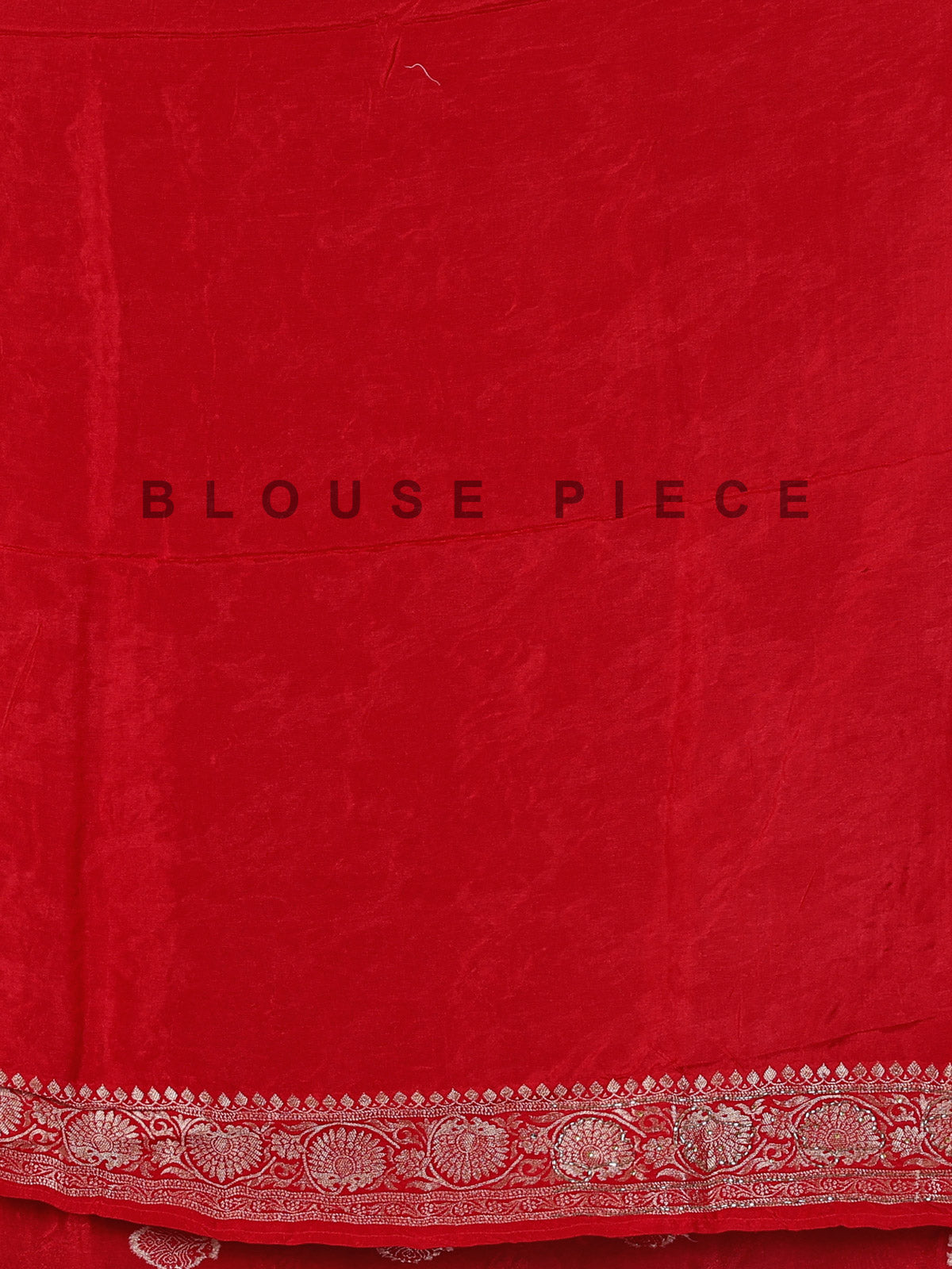Red dola silk embellished wedding festive saree