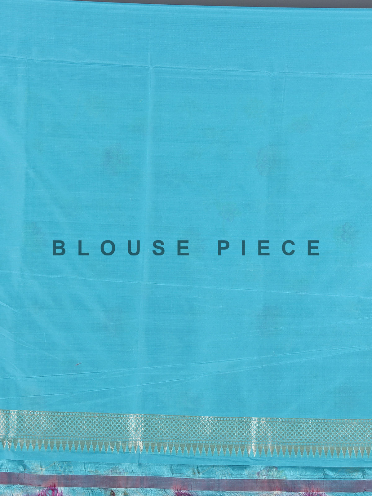 Aqua blue pure banarasi silk zari border festive saree