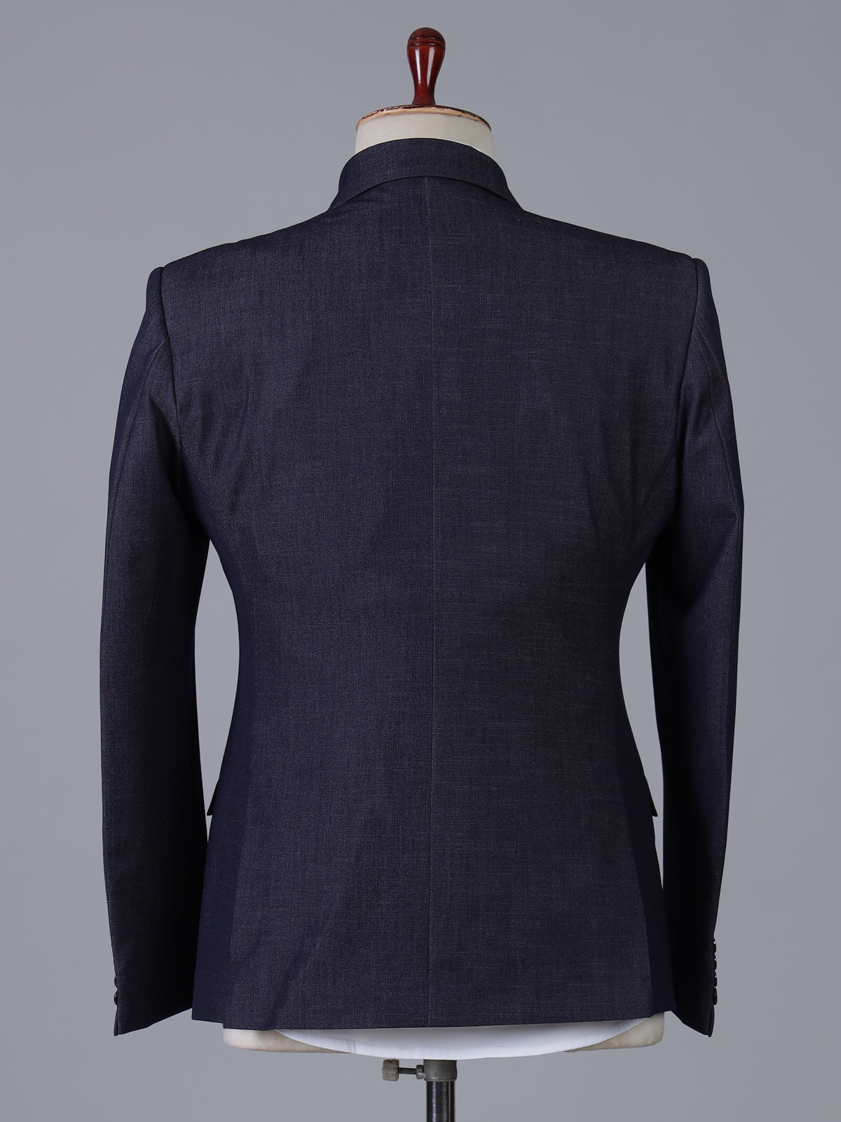 Deep navy blue terry rayon festive blazer