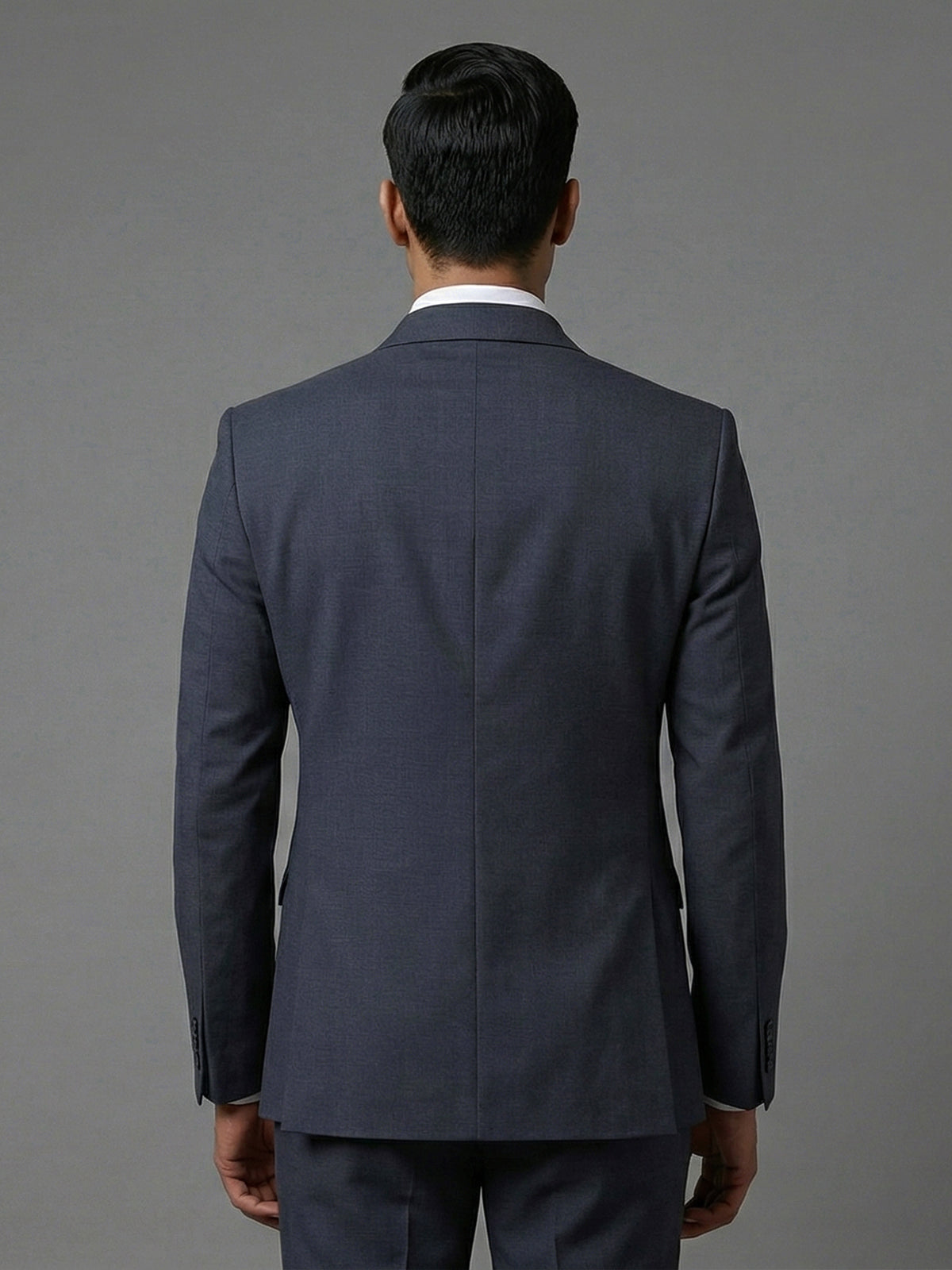 Refined classic grey terry rayon occasion blazer