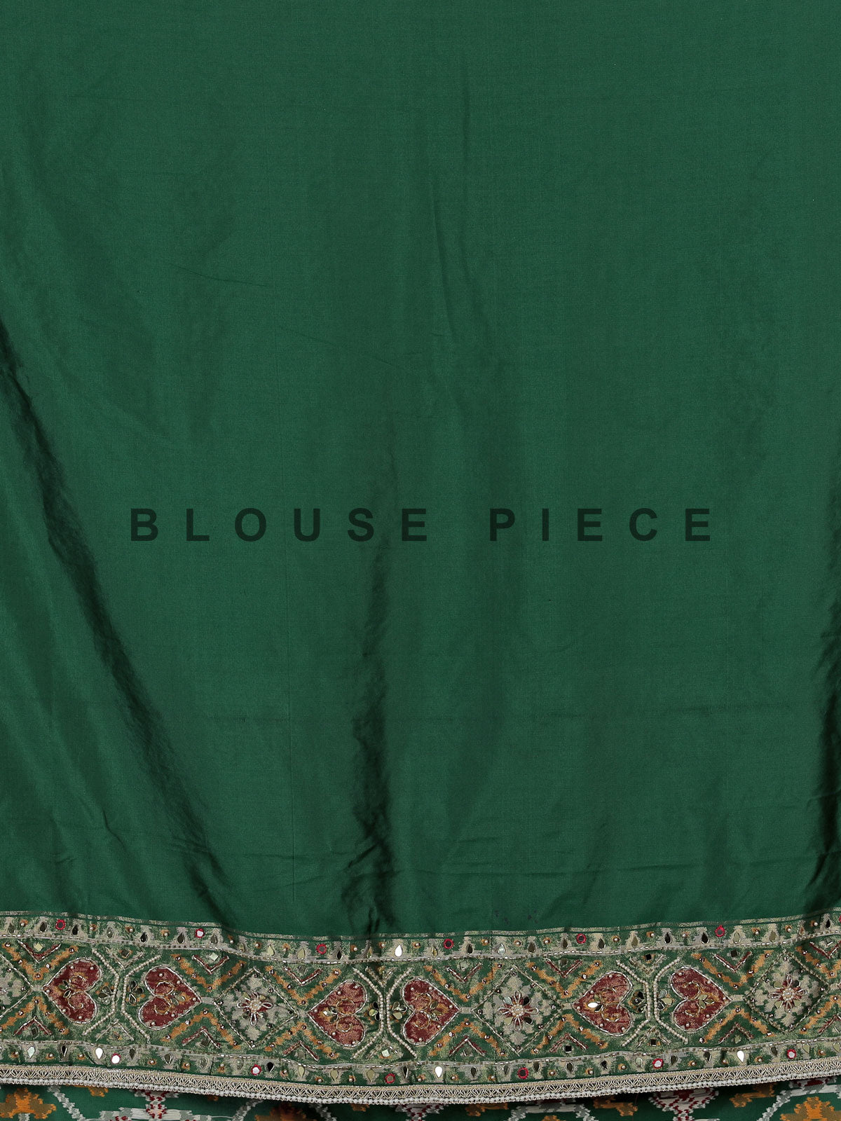 Green art patola silk saree with intricate handcrafted detailing