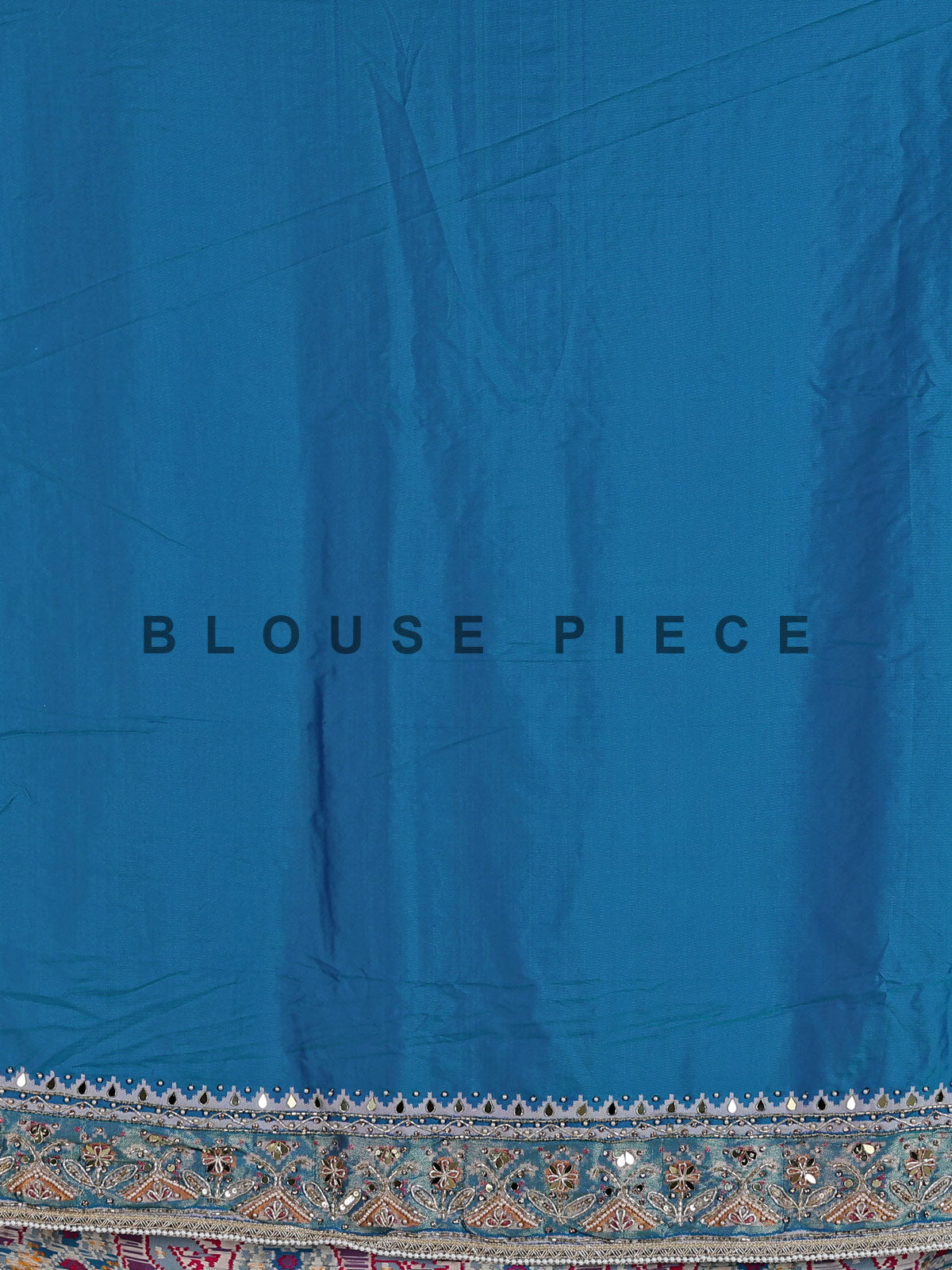 Blue art patola silk saree with elephant motif elegance