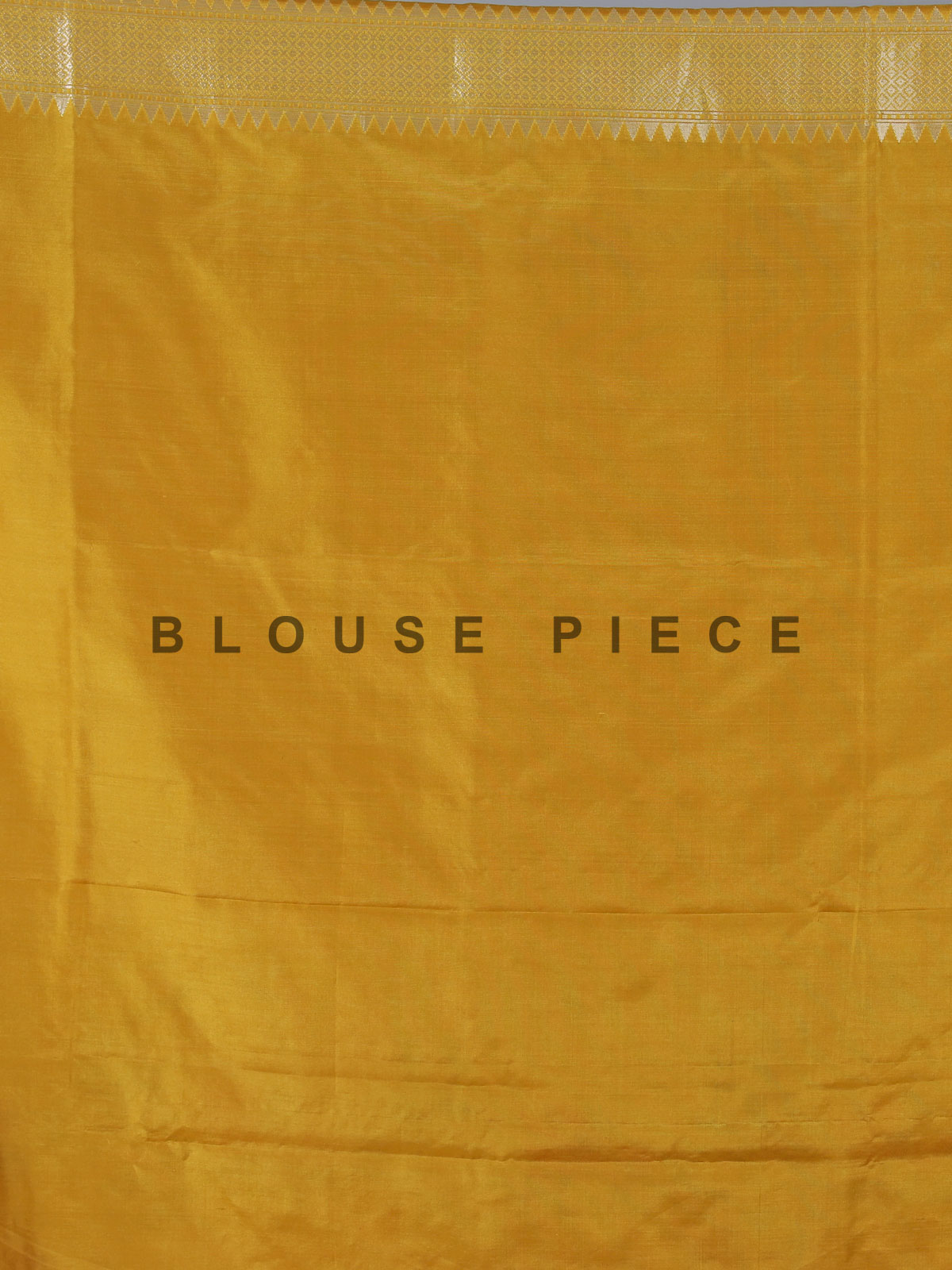 Yellow banarasi silk festive saree enhanced with shimmering zari accents