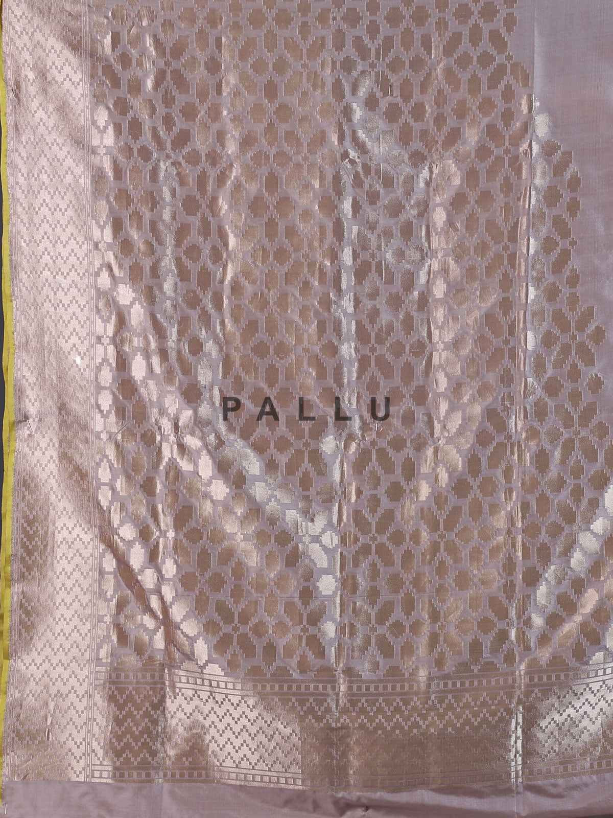 Elegant pink pure banarasi silk saree with refined festive zari accents