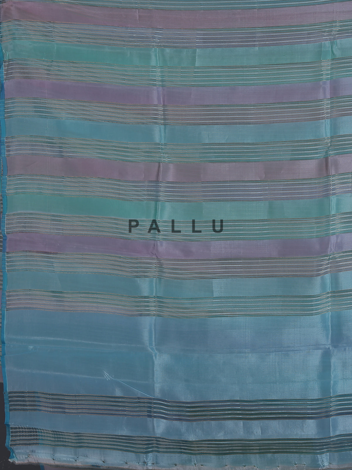 Sky blue striped organza saree for festive sangeet grace