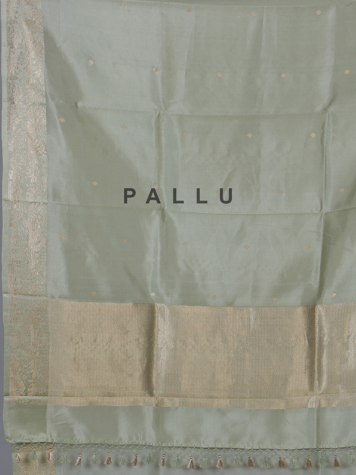 Pista green timeless raw silk zari celebration saree