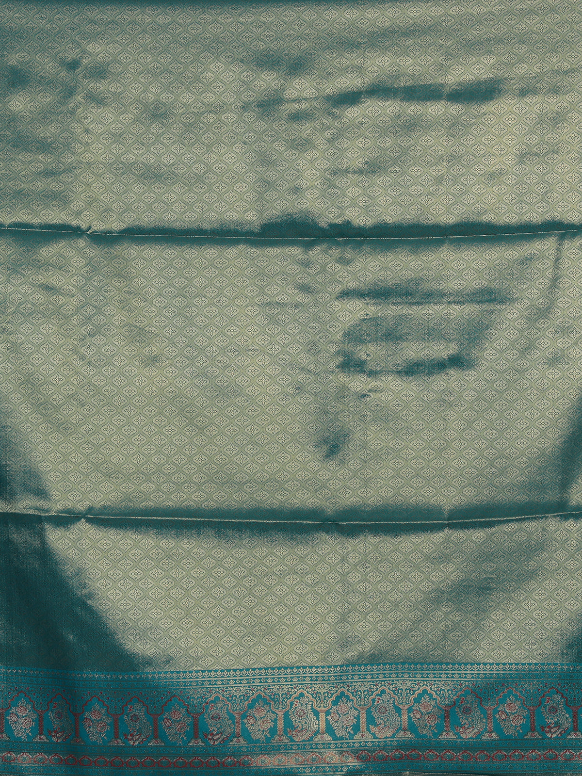 Rama blue art tissue kanjivaram festive saree