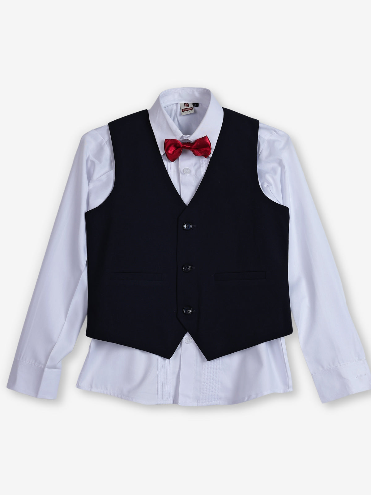 Navy terry rayon boys coat suit for receptions