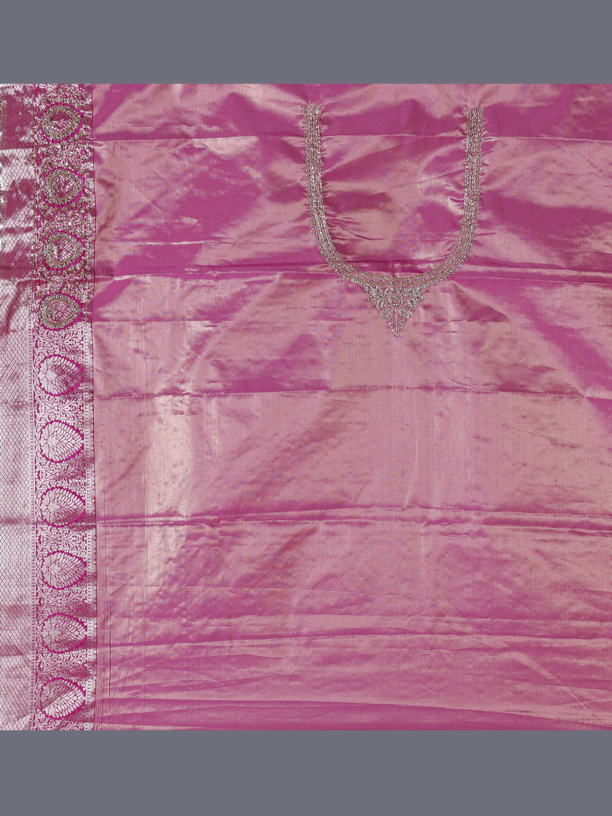 Rani pink kanjivaram silk festive saree women