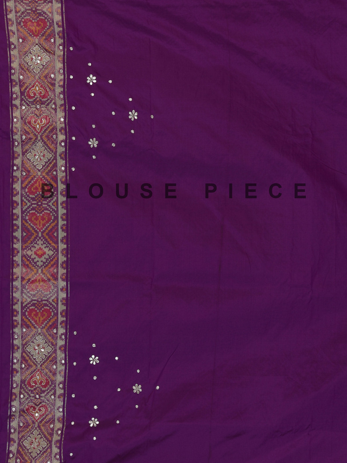 Purple art patola silk saree with rich zardosi detailing