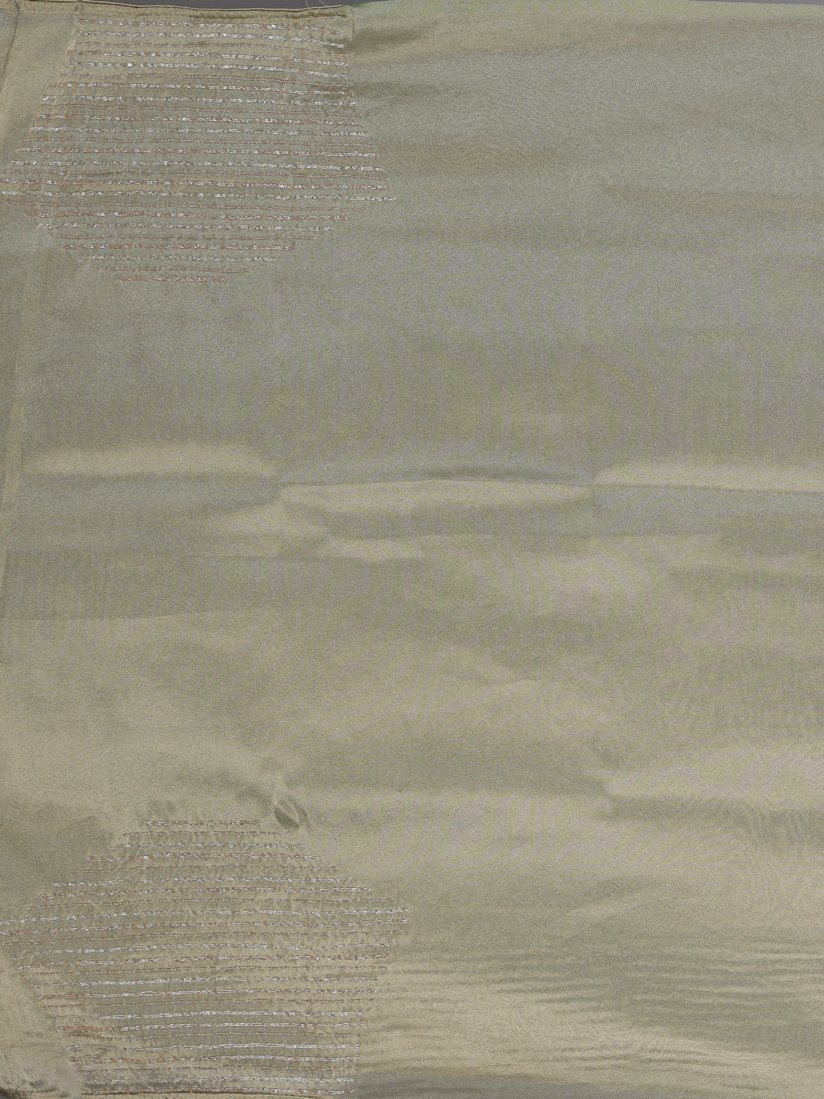 Pista green metallic tissue silk saree women