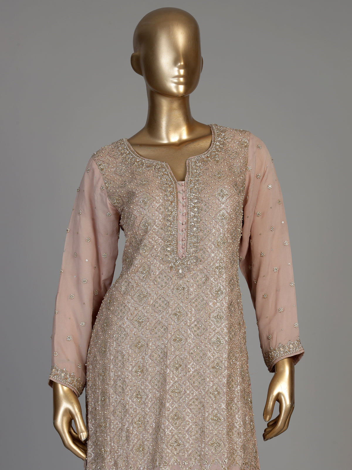 Pink women embellished festive sharara suit