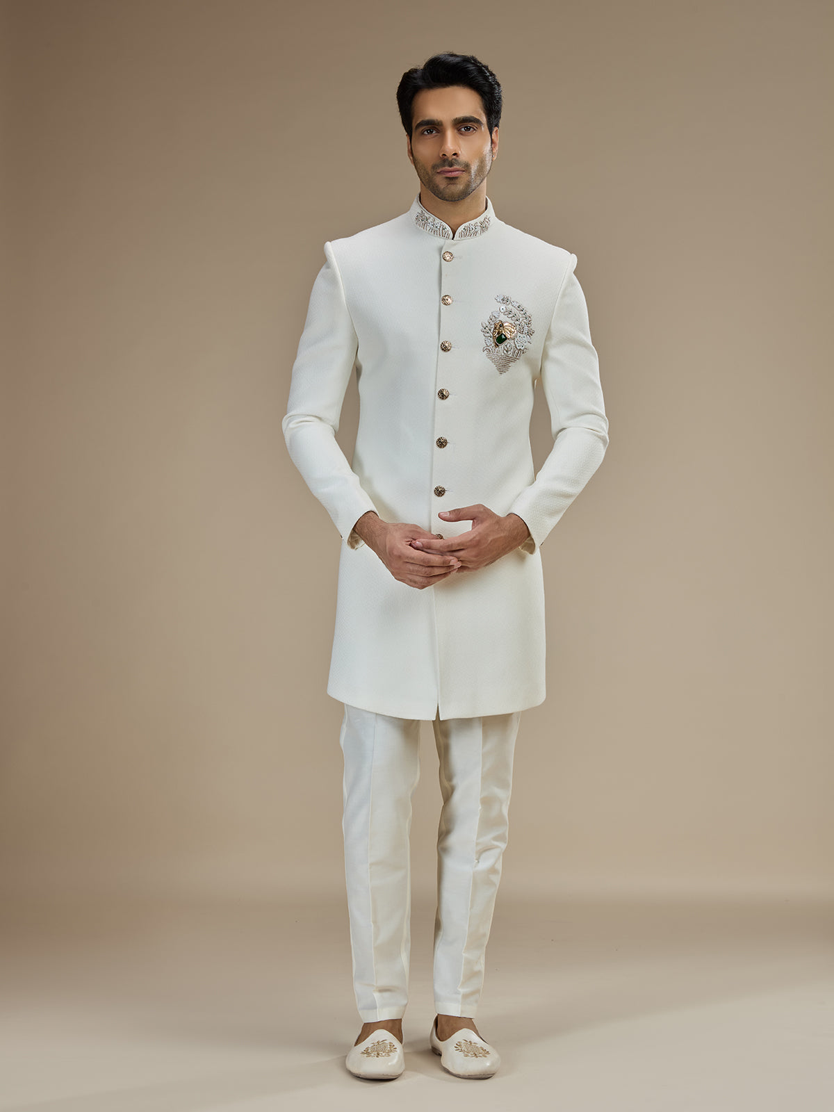 Off white men royal elephant indo western
