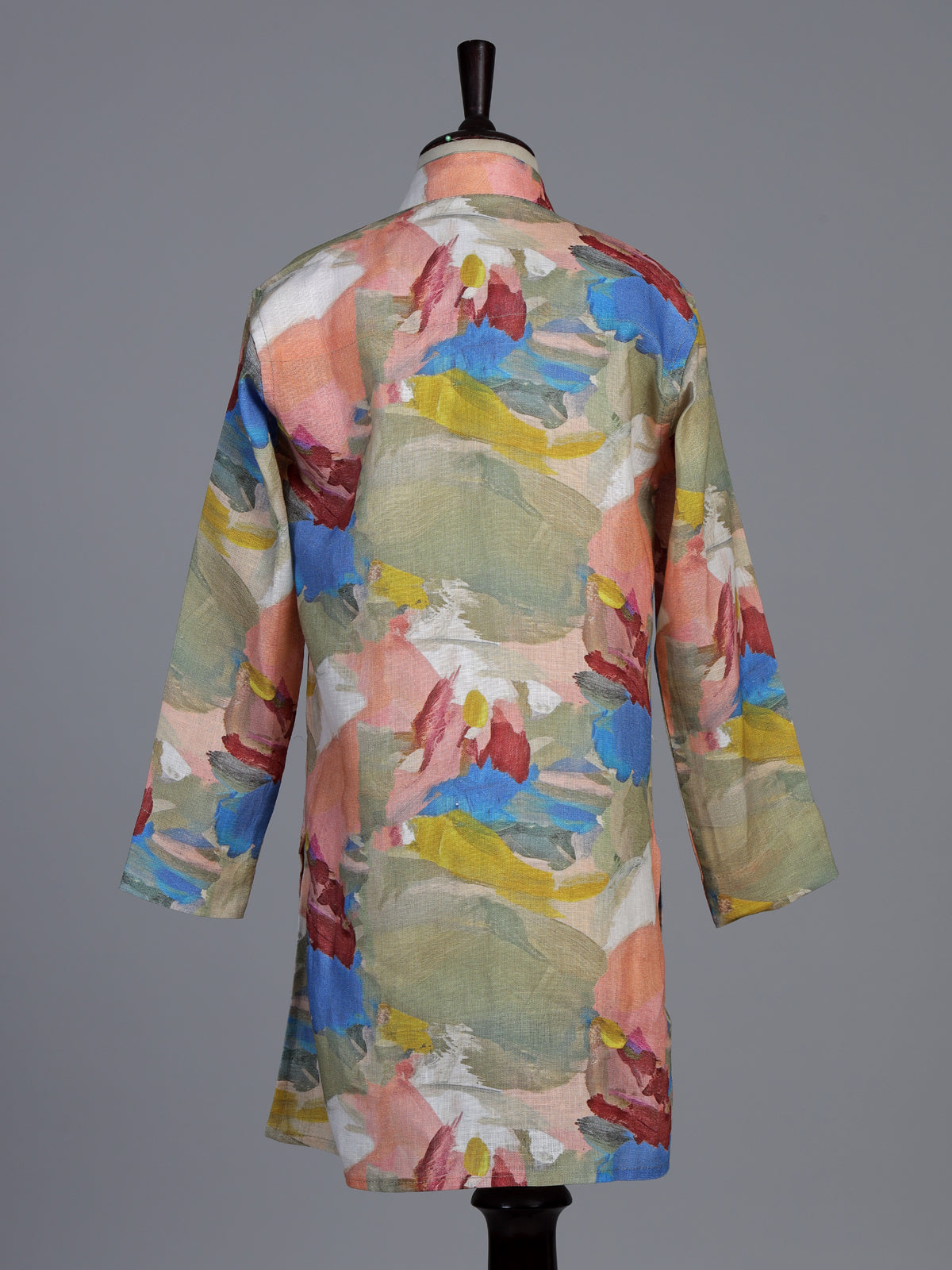 Multicolour cotton silk printed kurta suit for boys for festive charm