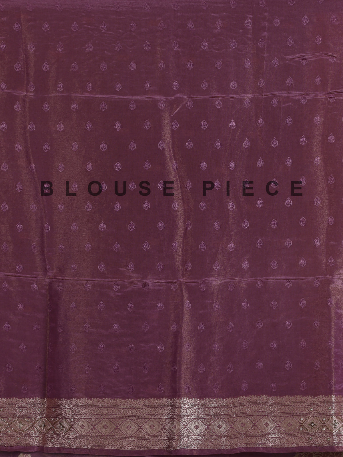 Mauve purple silk saree with rich peacock motif detailing