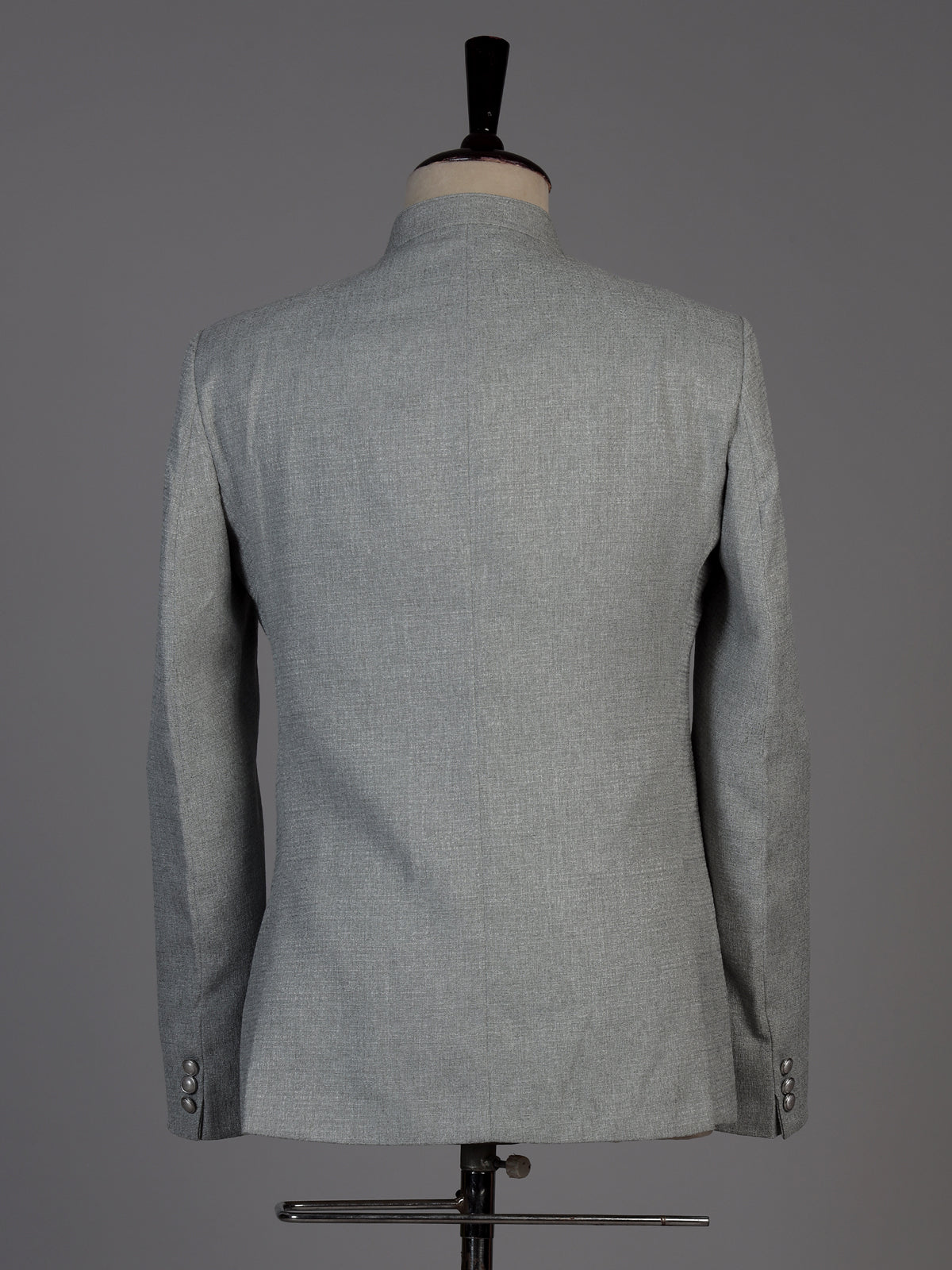 Grey mens royal medallion jodhpuri suit
