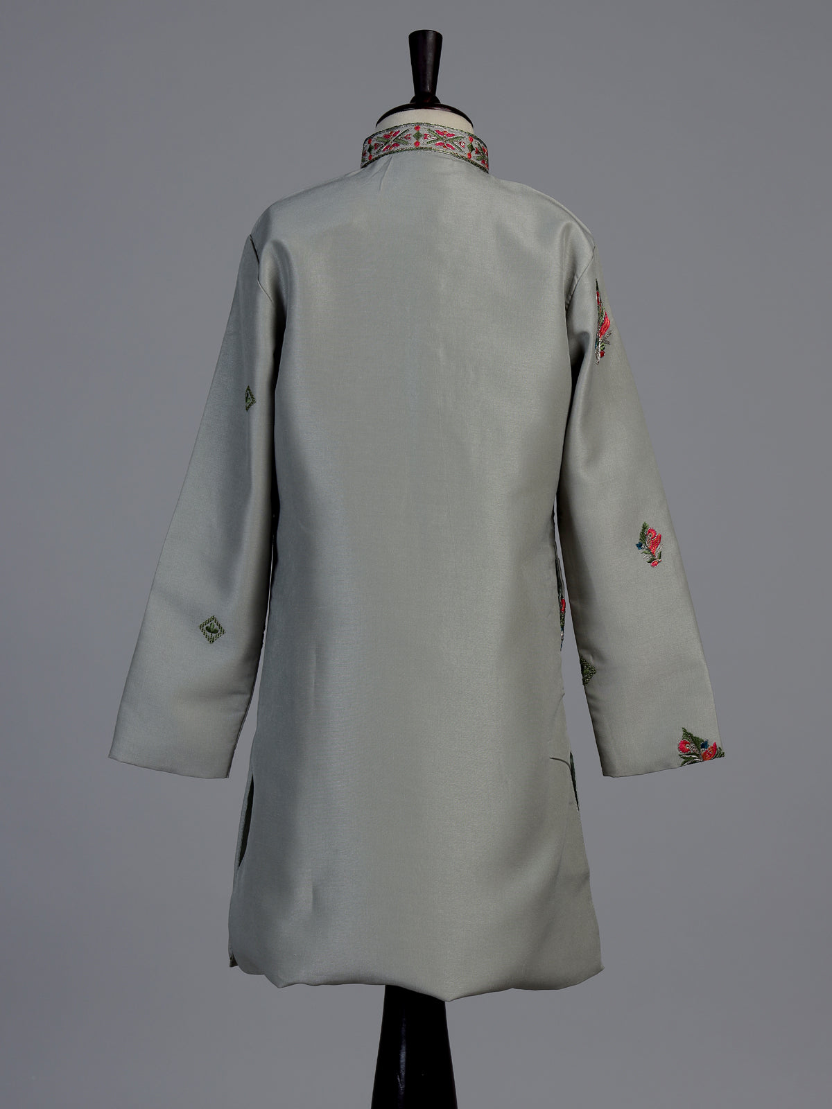 Pista green zardosi embroidered boys kurta suit