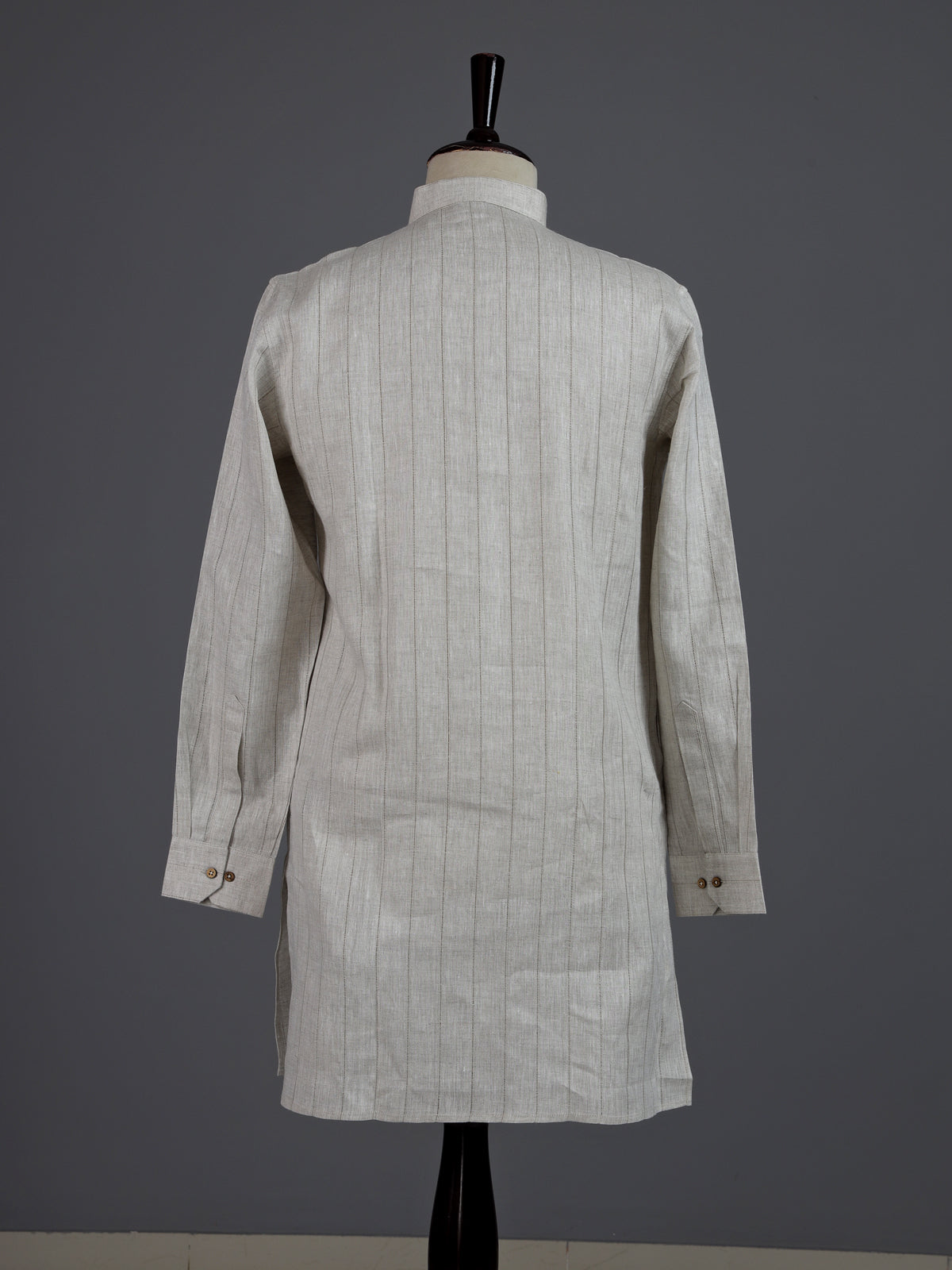 Off white cotton linen mens kurta