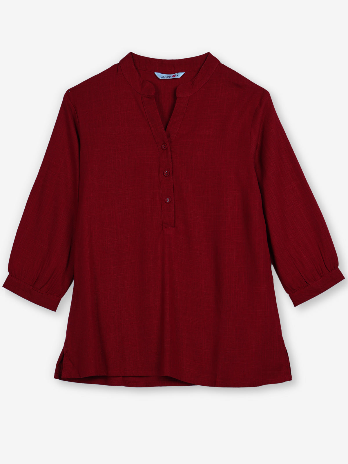 Red womens stylish short kurti