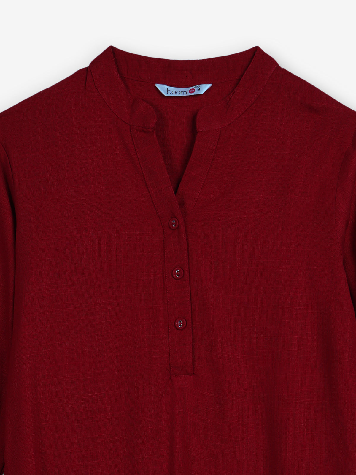 Red womens stylish short kurti