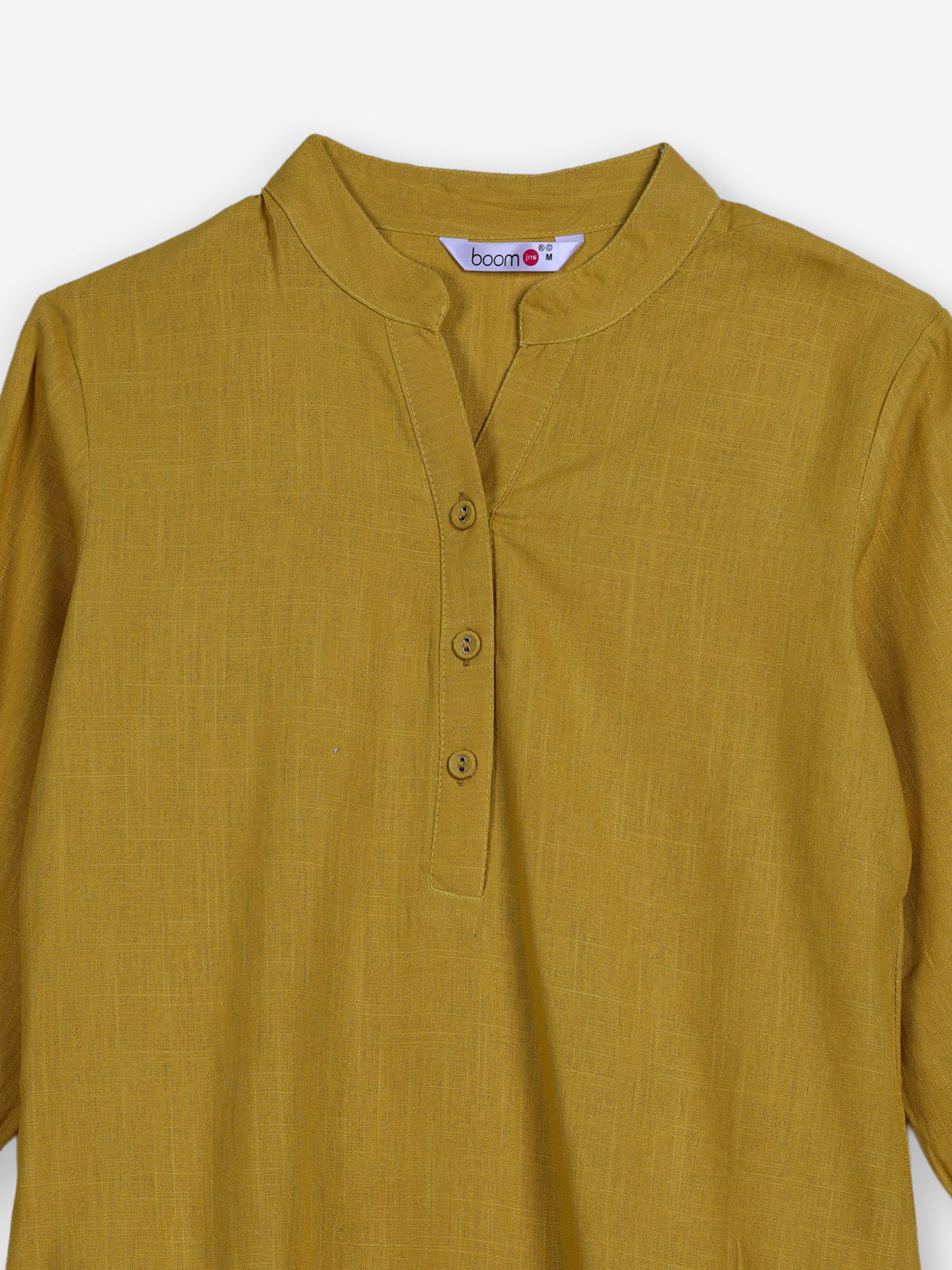 Mustard yellow womens vibrant short kurti