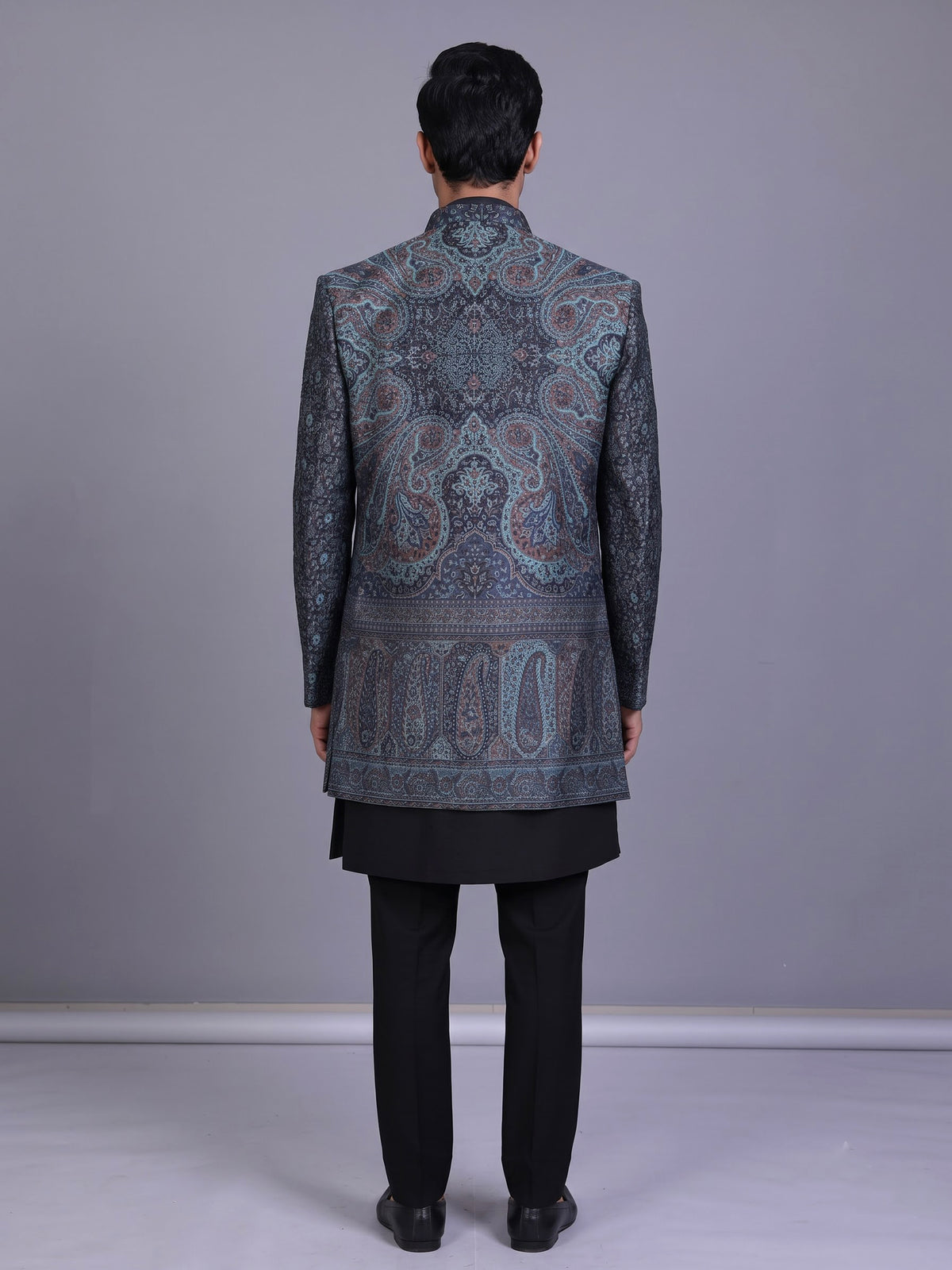 Black couture mens indo western