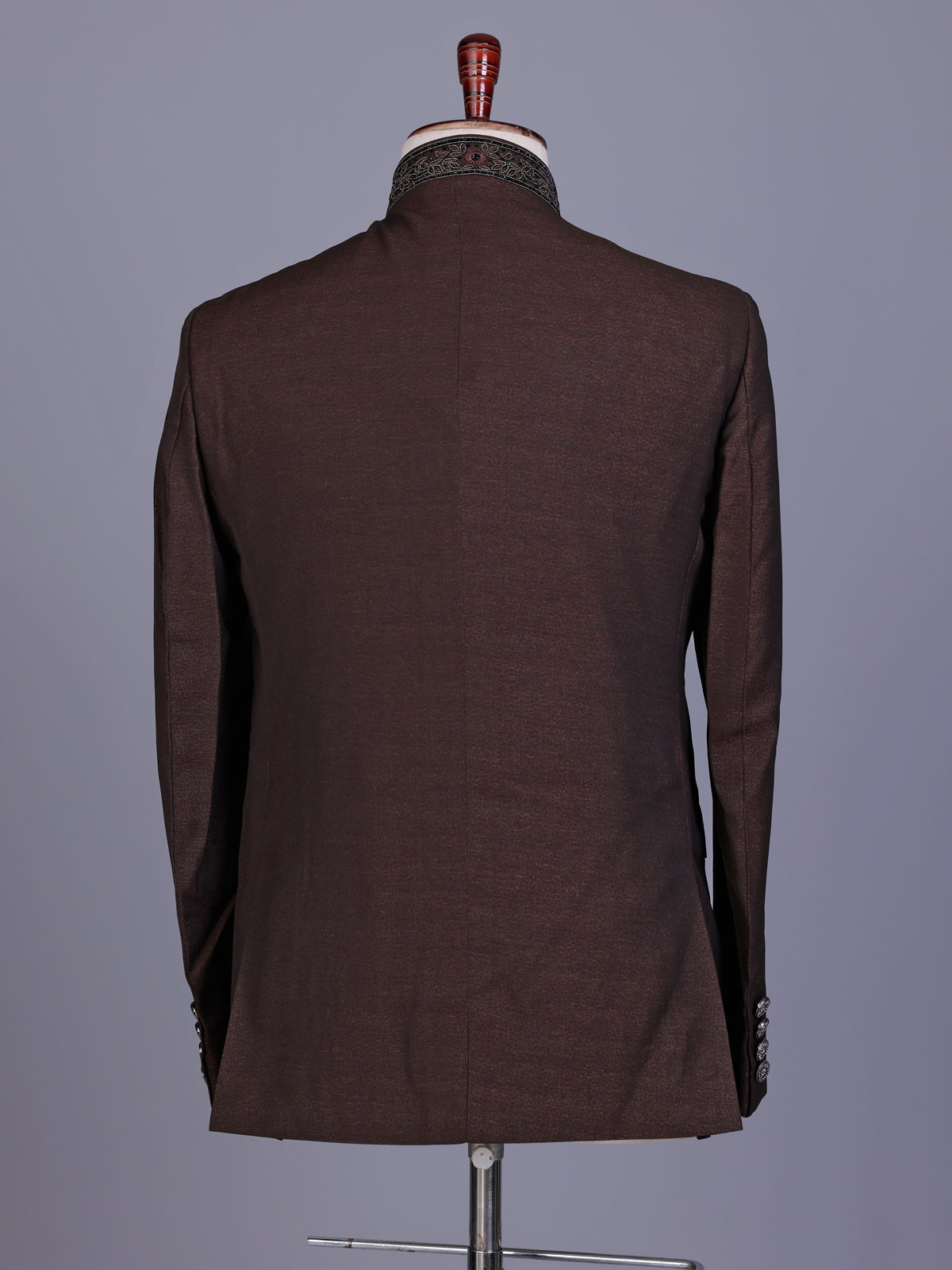 Brown aristocratic mens jodhpuri suit