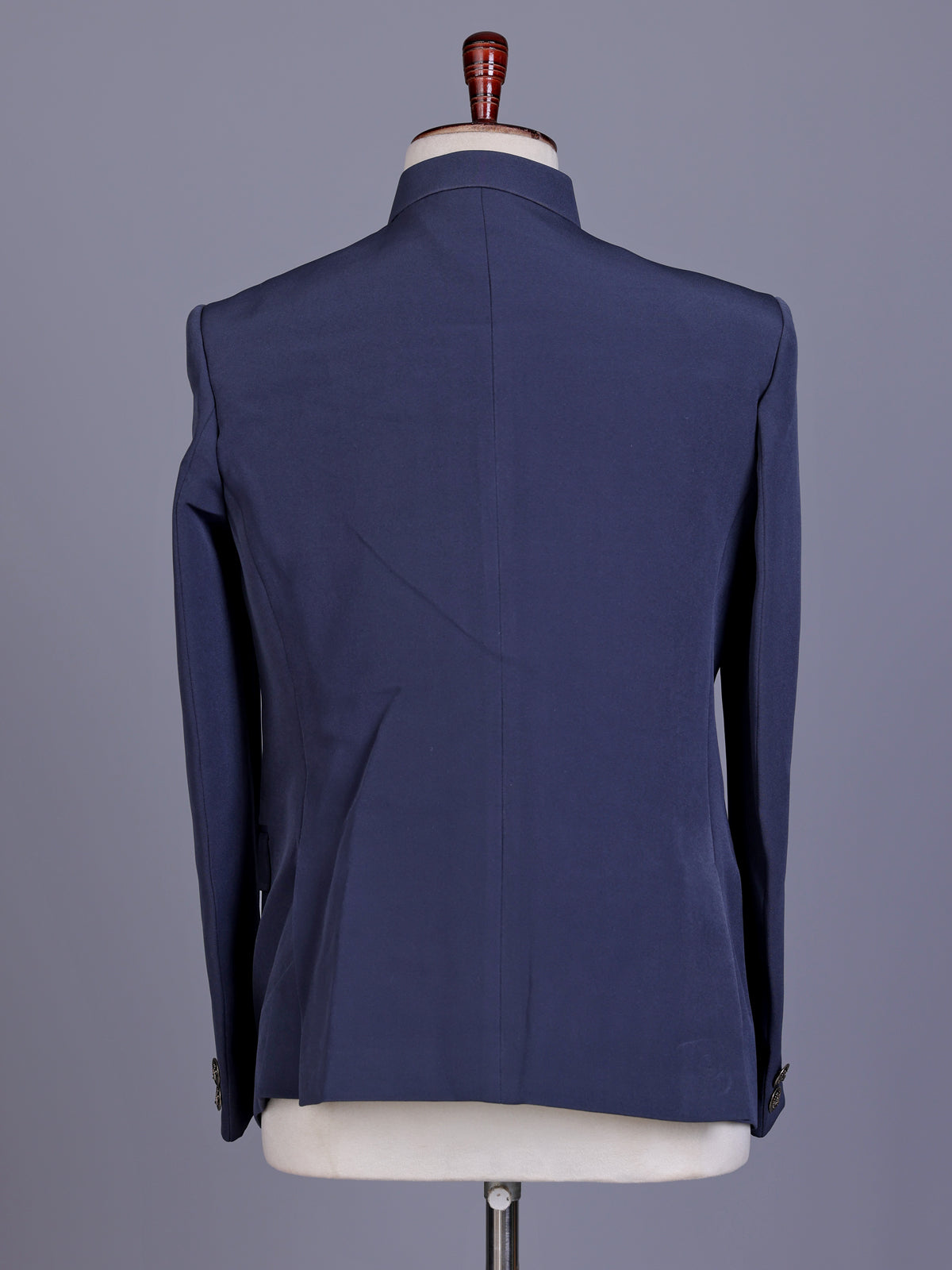 Stone blue royal crest mens jodhpuri suit
