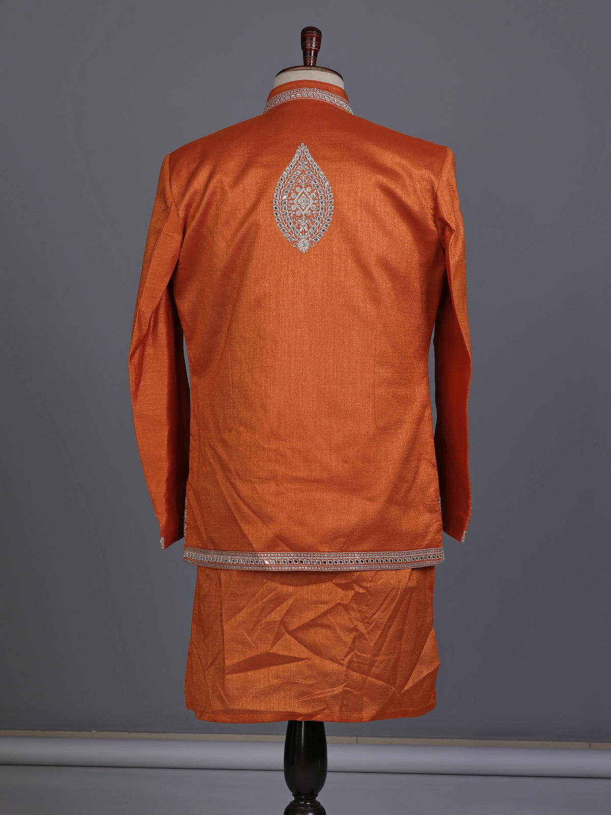 Mustard orange regal mens waistcoat set