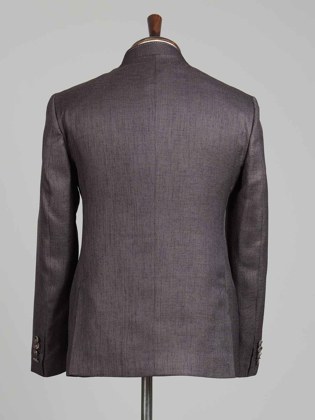 Charcoal mens grey patch pocket poly-viscose jodhpuri suit for weddings