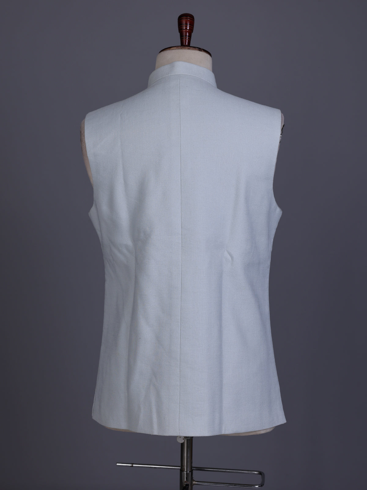 Light sky blue artistic mens waistcoat