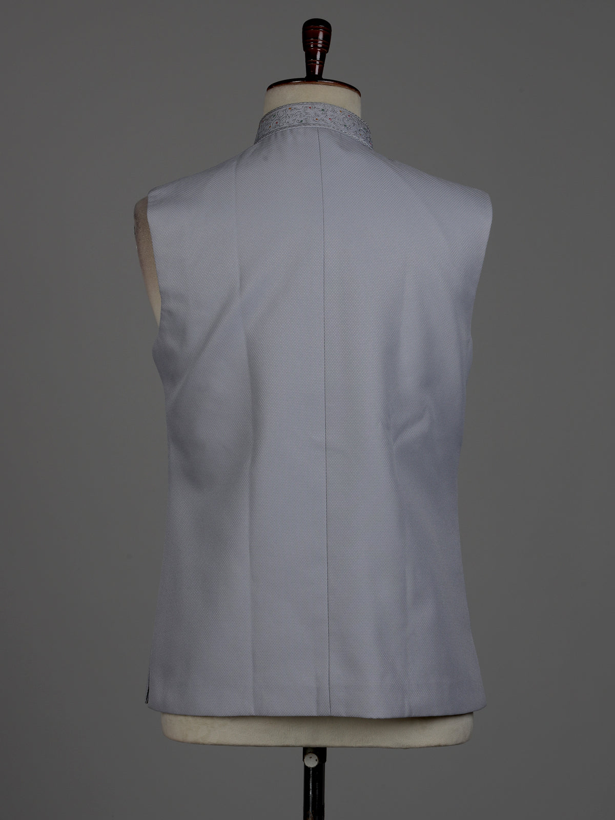 Sky blue refined mens waistcoat