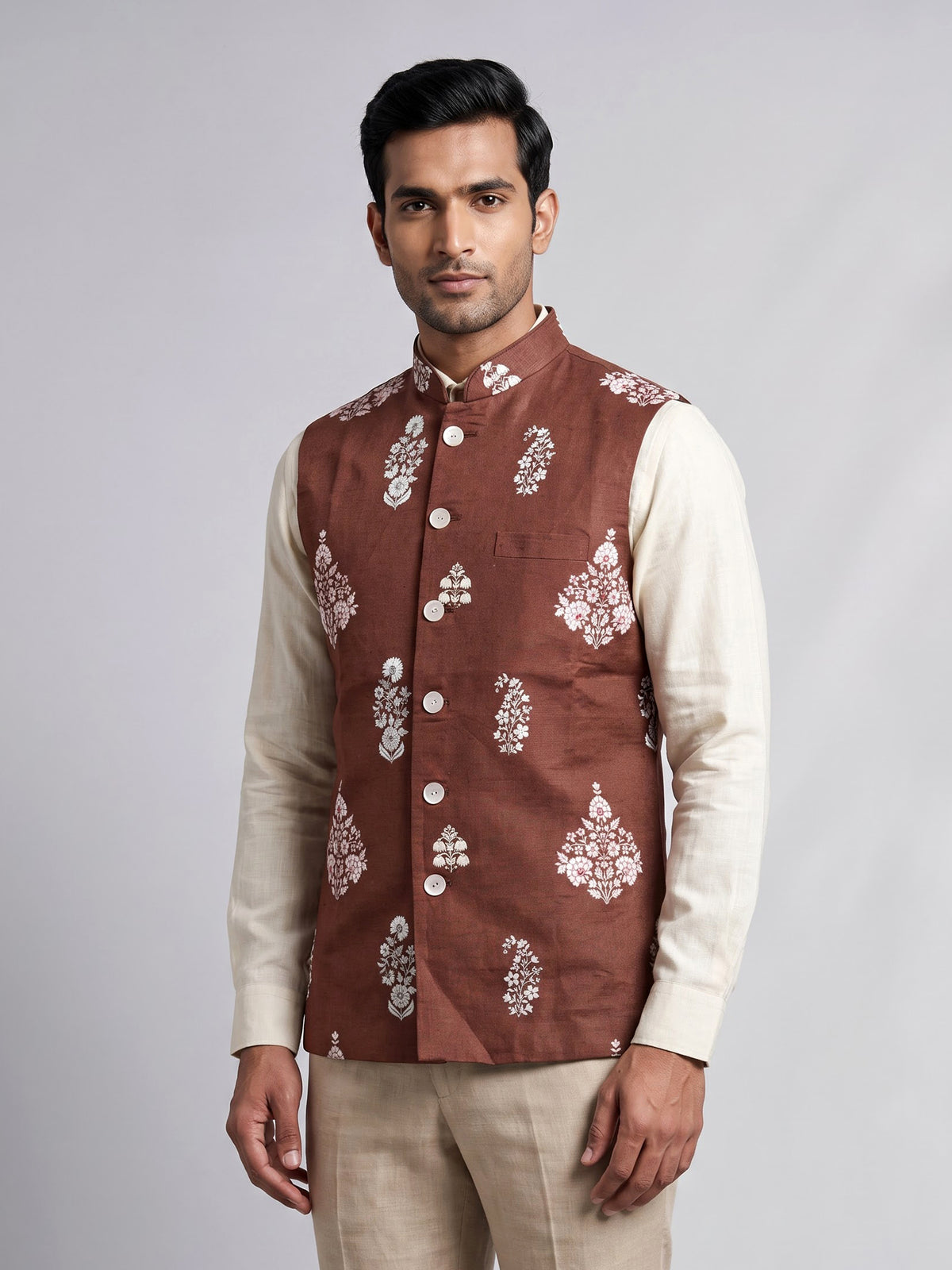 Brown royal mens waistcoat