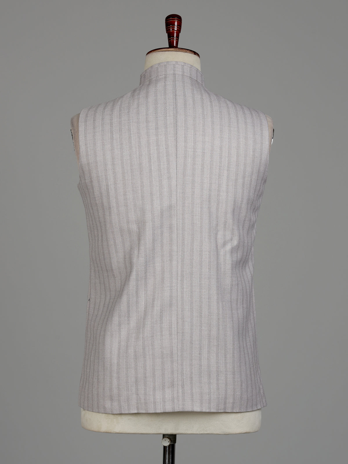 Off white striped mens waistcoat
