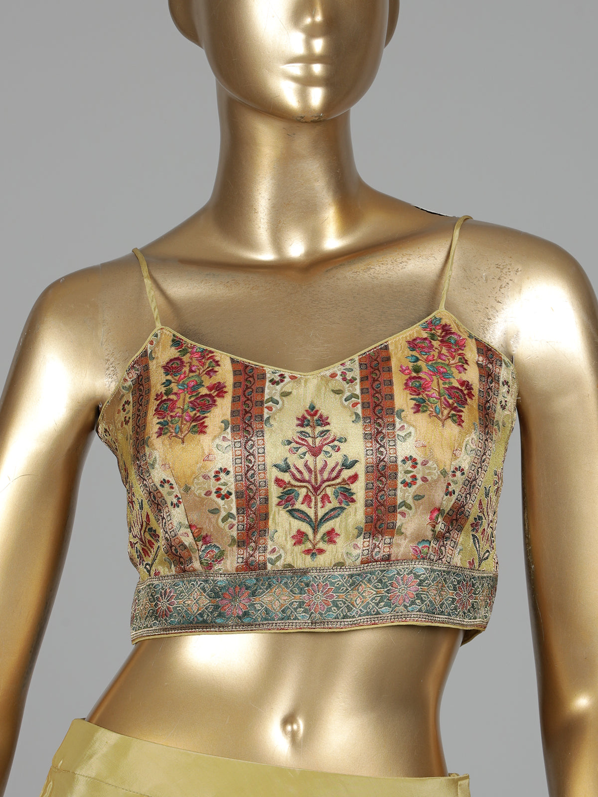 Antique gold embellished palazzo suit