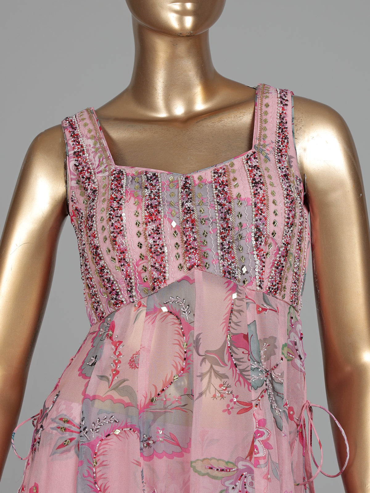 Pastel blush pink palazzo suit