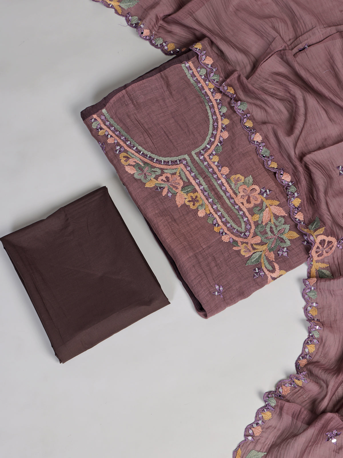Dusty brown pastel women pant suit