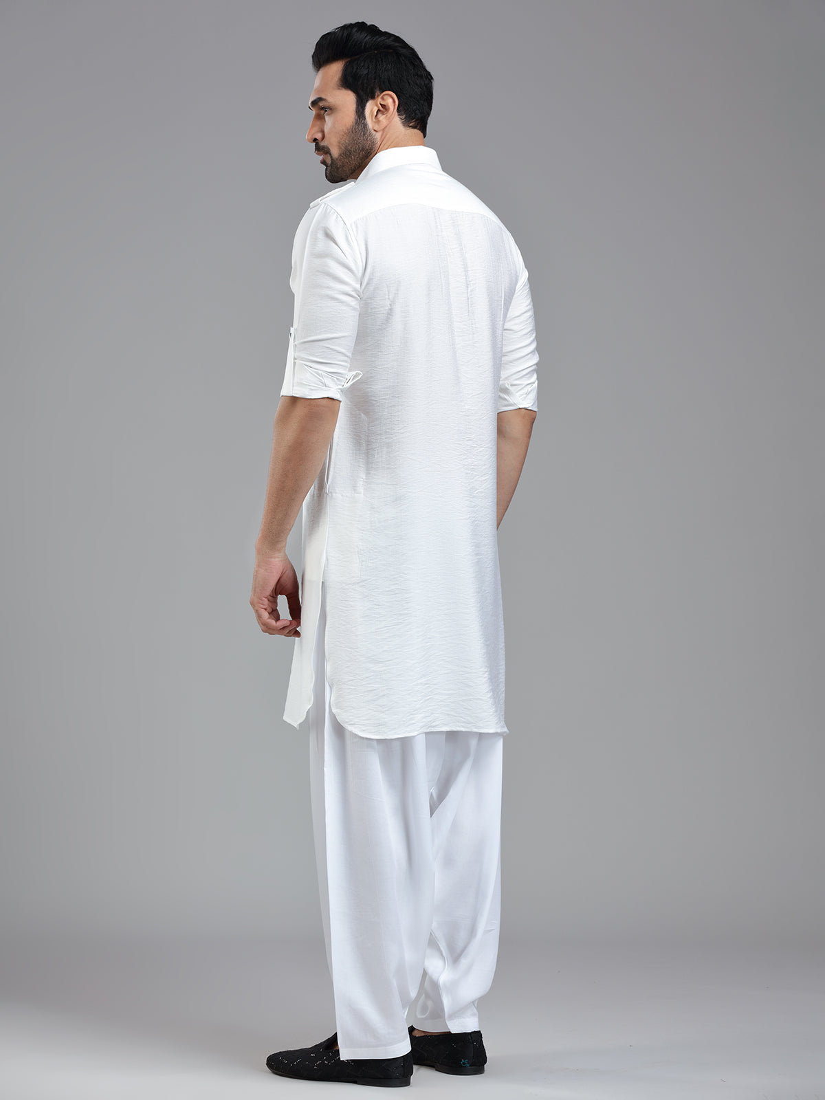 All time classy white pathani suit for men