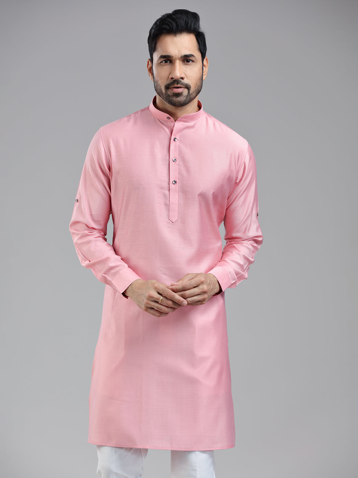 Light pink simple yet classy kurta set for festival