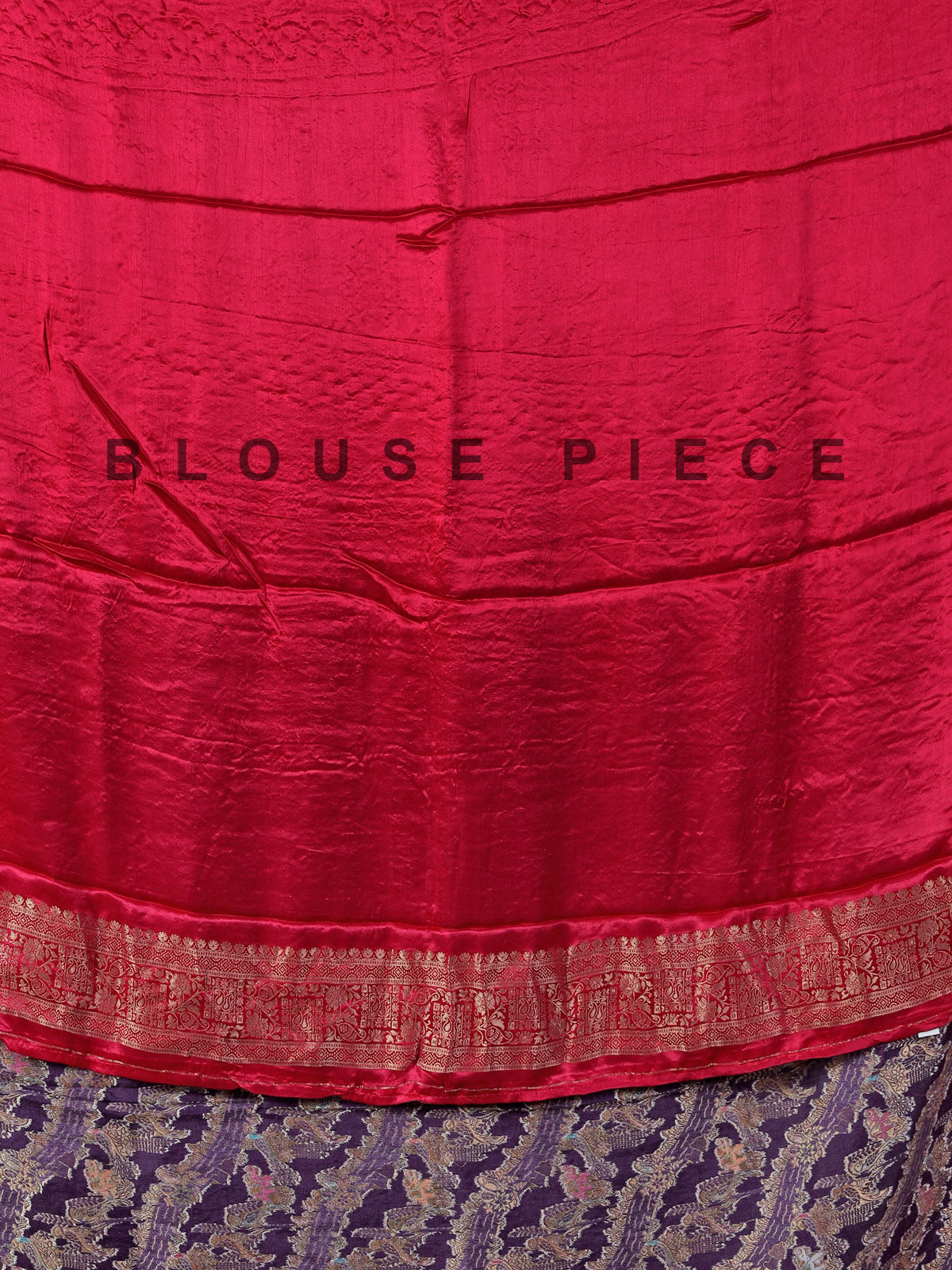 Purple dola silk saree with contrast border