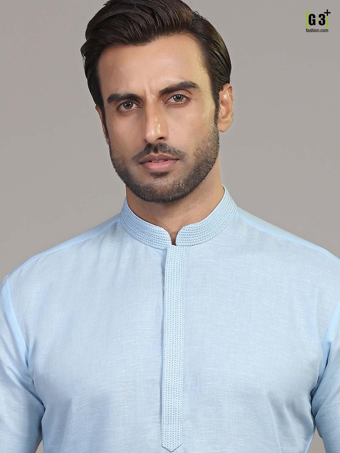 Sky cotton kurta suit for festive